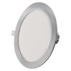 Emos ZD1243 NEXXO LED süllyesztett lámpatest, kerek, 22.5cm, 18/100W, 1600 lm, IP20, meleg/semleges fehér, ezüst