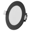Emos ZD1323 NEXXO LED süllyesztett lámpatest, kerek, 12cm, 7/40W, 480 lm, IP20, meleg/semleges fehér, fekete