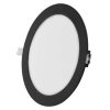 Emos ZD1343 NEXXO LED süllyesztett lámpatest, kerek, 22.5cm, 18/100W, 1600 lm, IP20, meleg/semleges fehér, fekete