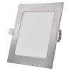 Emos ZD2233 NEXXO LED süllyesztett lámpatest, négyzet, 17cm, 12.5/70W, 1050 lm, IP20, meleg/semleges fehér, ezüst