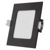 Emos ZD2323 NEXXO LED süllyesztett lámpatest, négyzet, 12cm, 7/40W, 480 lm, IP20, meleg/semleges fehér, fekete