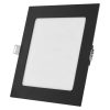 Emos ZD2333 NEXXO LED süllyesztett lámpatest, négyzet, 12cm, 7/40W, 480 lm, IP20, meleg/semleges fehér, fekete