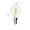 Emos ZF1D43 60 W / 806 lm / Természetes fehér  LED izzó Filament Mini Globe / E14 / 5,9 W 