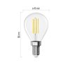 Emos ZF1D53 75 W / 1055 lm / természetes fehér  LED izzó Filament Mini Globe  / E14 / 7 W 