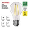 Emos ZF5148 60 W / 806 lm / természetes fehér  LED izzó Filament A60 A CLASS/ E27 / 3,8 W 