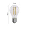 Emos ZF5158.3 75 W / 1 060 lm / természetes fehér  LED izzó Filament A CLASS A60 / E27 / 5 W (3 darabos kiszerelésben rendelhető, az ár darabonként értendő)