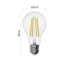 Emos ZF5264D 100W / 1521 lm / természetes fehér  LED izzó Filament A60 / E27 / 11W 