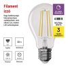 Emos ZF5264D 100W / 1521 lm / természetes fehér  LED izzó Filament A60 / E27 / 11W 