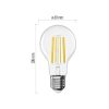 Emos ZF5D62 100 W / 1521 lm / Meleg fehér  LED izzó Filament A60 / E27 / 10,5 W 