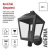 LED kerti fali lámpa, 19,8 x 15 x 27,8 cm, 1 x E27, 15 W (ZGB010P)