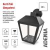 LED kerti fali lámpa, 18 x 15 x 24,5 cm, 1 x E27, 15 W (ZGB020P)