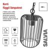 Emos ZGD070P SALVIA LED kerti függőlámpa, E27 foglalat, max. 15Watt, 16 × 16 × 32 cm