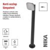 LED kerti oszloplámpa, 12 x 12 x 80 cm, 12,5 W, meleg fehér (ZGE0C4L)