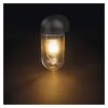 Emos ZGG010P CASSIA LED kerti fali lámpa, E27 foglalat, max.15Watt, 12.6 ×9.5 ×22.2cm, IP44, antracit