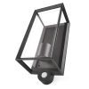 Emos ZGH040P MALVA LED kerti fali lámpa szürkületérzékelővel, E27, max.15Watt, 13 × 12 × 28 cm, 