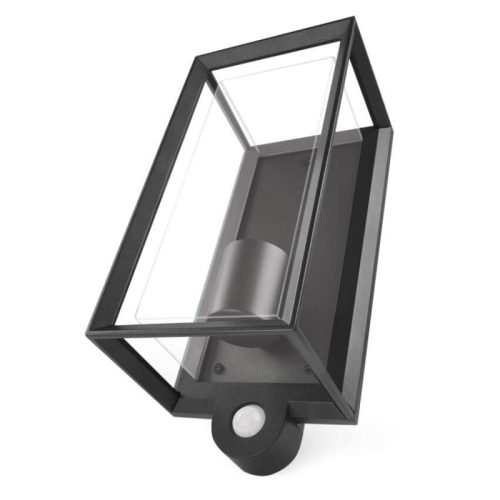 Emos ZGH040P MALVA LED kerti fali lámpa szürkületérzékelővel, E27, max.15Watt, 13 × 12 × 28 cm, 
