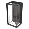 Emos ZGH040P MALVA LED kerti fali lámpa szürkületérzékelővel, E27, max.15Watt, 13 × 12 × 28 cm, 