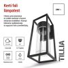 LED kerti fali lámpa, 12,8 x 11 x 27 cm, 1 x E27, 15 W (ZGI010P)