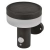 Emos ZGJ044S TERION LED kerti fali lámpa, napelemes, szürkületérzékelő, 2Watt, 200lm, rozsdamentes acél, meleg fehér, 15 ×12.5 ×15cm, IP44, antracit