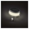 Emos ZGJ044S TERION LED kerti fali lámpa, napelemes, szürkületérzékelő, 2Watt, 200lm, rozsdamentes acél, meleg fehér, 15 ×12.5 ×15cm, IP44, antracit