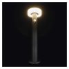 Emos ZGJ0B4S TERION LED kerti oszloplámpa, napelemes, szürkületérzékelő, 2Watt, 200lm, rozsdamentes acél, meleg fehér, 12.5 ×12.5 ×50cm, IP44, antracit