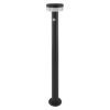 Emos ZGJ0F4S TERION LED kerti oszloplámpa, napelemes, szürkületérzékelő, 2Watt, 200lm, rozsdamentes acél, meleg fehér, 12.5 ×12.5 ×80cm, IP44, antracit