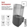 LED kerti fali lámpa, 11,9 x 10,6 x 21,8 cm, 1 x E27, 25 W (ZGL010P)