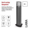 LED kerti oszloplámpa, 15,4 x 13,3 x 75 cm, 1 x E27, 25 W (ZGL0C0P)