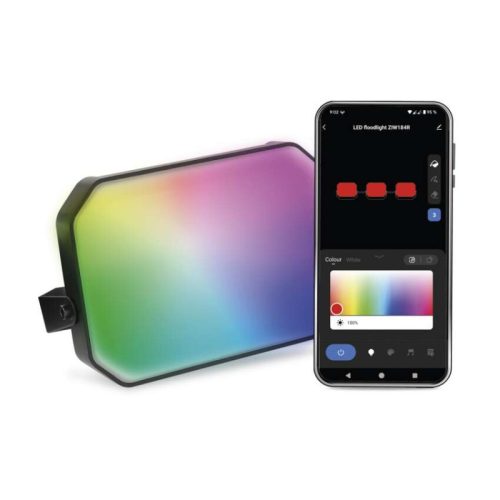 Emos ZIW181R GoSmart kültéri LED reflektor, bővítő készlet, 1 darab, 4 W, RGBIC dimmelhető, WiFi 