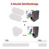 Emos ZIW223R GoSmart LED-es lámpatest Hexagon, kiegészítő készlet,3 rész, 1,8 W, RGBIC dimmelhető, WiFi 