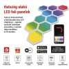 Emos ZIW22AR GoSmart LED-es lámpatest Hexagon, indító készlet, 10 rész, 19 W, RGBIC dimmelhető, WiFi 