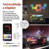 Emos ZIW22AR GoSmart LED-es lámpatest Hexagon, indító készlet, 10 rész, 19 W, RGBIC dimmelhető, WiFi 