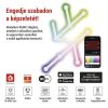 Emos ZIW249R GoSmart LED lámpatest Lines fehér, 9 részből álló, 34 W, RGBIC dimmelhető, WiFi 