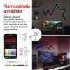 Emos ZIW269R GoSmart LED-es lámpatest Lines fekete, 9 részből álló, 34 W, RGBIC dimmelhető, WiFi 