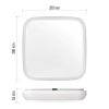 Emos ZM4314 DORI LED mennyezeti lámpa, négyzet, 28x6cm, 24/115W, 2450lm, IP54, természetes fehér