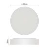 LED felületi lámpatest RORI kerek, fehér, 17W, CCT (ZM4400)