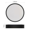 LED felületi lámpatest RORI kerek, fekete, 17W, CCT (ZM4401)