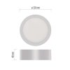 Emos ZM5125 mennyezetre szerelhető LED lámpa, kerek, 12cm, 7.6/50W, 680lm, IP20, természetes fehér
