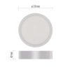 Emos ZM5135 mennyezetre szerelhető LED lámpa, kerek, 17cm, 12.5/75W, 1100lm, IP20, természetes fehér