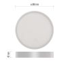 Emos ZM5155 mennyezetre szerelhető LED lámpa, kerek, 30cm, 28.5/160W, 2700lm, IP20, semleges fehér