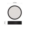 Emos ZM5333 NEXXO LED mennyezeti lámpa, 17x4cm, 12/75W, 1100lm, IP40, meleg/semleges fehér, fekete