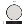 Emos ZM5353 NEXXO LED mennyezeti lámpa, 30x4cm, 28/160W, 2700lm, IP40, meleg/semleges fehér, fekete