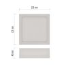 Emos ZM6123 NEXXO LED mennyezeti lámpa, négyzet, 12x4cm, 7.6/50W, 680lm, IP40, meleg/semleges fehér