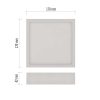 Emos ZM6133 NEXXO LED mennyezeti lámpa, négyzet, 17x4cm, 12/75W, 1100lm, IP40, meleg/semleges fehér