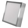 Emos ZM6233 NEXXO LED mennyezeti lámpa, négyzet, 17x4cm, 12/75W, 1100lm, IP40, meleg/semleges fehér, ezüst
