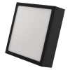 Emos ZM6333 NEXXO LED mennyezeti lámpa, négyzet, 17x4cm, 12/75W, 1100lm, IP40, meleg/semleges fehér, fekete