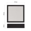 Emos ZM6333 NEXXO LED mennyezeti lámpa, négyzet, 17x4cm, 12/75W, 1100lm, IP40, meleg/semleges fehér, fekete
