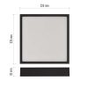 Emos ZM6343 NEXXO LED mennyezeti lámpa, négyzet, 22x4cm, 21/120W, 1900lm, IP40, meleg/semleges fehér, fekete
