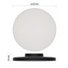 LED-es felületi lámpatest DIONI kerek, fekete, 32W, változtatható CCT-vel (ZM7155)