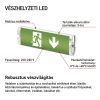 EMOS LED vészvilágító lámpatest NESSI 3W 3 óra IP65 (ZN1110)